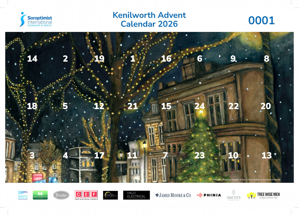 The Kenilworth Advent Calendar 2026 goes on sale soon (image supplied)