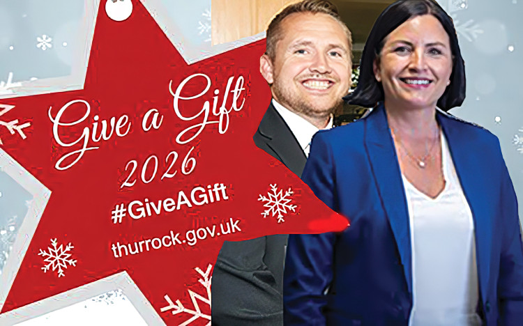Karl Hayes and Cllr Milena Bingley are backing Give a Gift 2026.