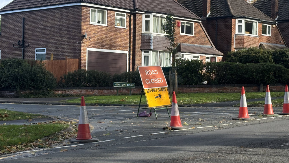 SMBC confirmed emergency closures on Newton Road in Knowle, Bellemere Road in Hampton in Arden and Rowlands Crescent (Image via Nub News)