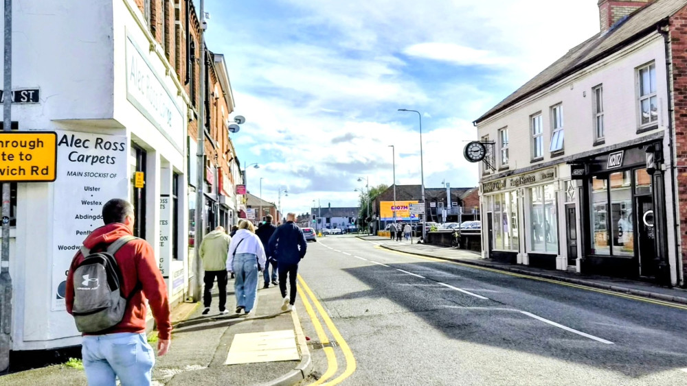 Plans have been submitted to convert part of Alec Ross Carpets, Mill Street, into two apartments (Photo: Ryan Parker).