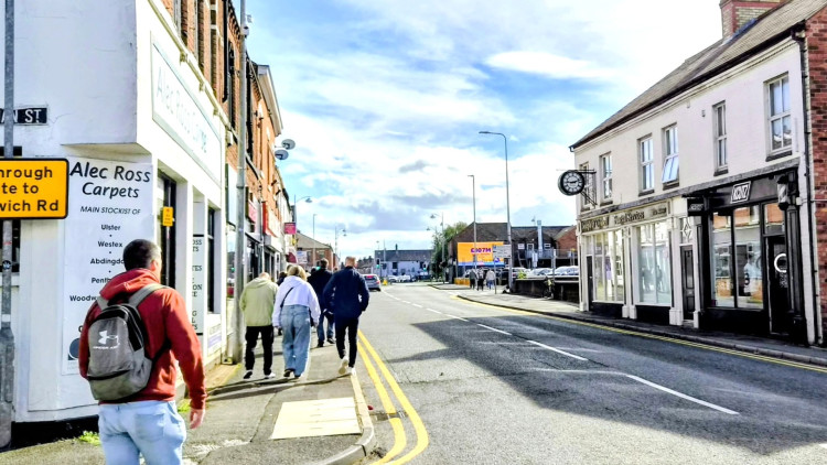 Plans have been submitted to convert part of Alec Ross Carpets, Mill Street, into two apartments (Photo: Ryan Parker).