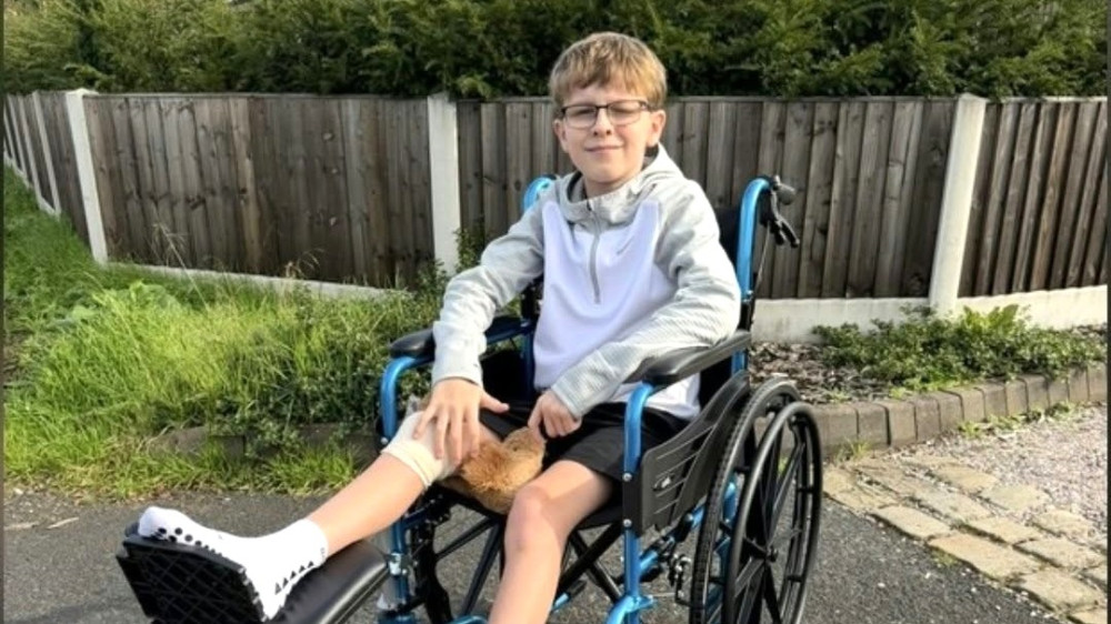 Ollie Wharton has been diagnosed with Complex Regional Pain Syndrome (CRPS) (Photo: Supplied).