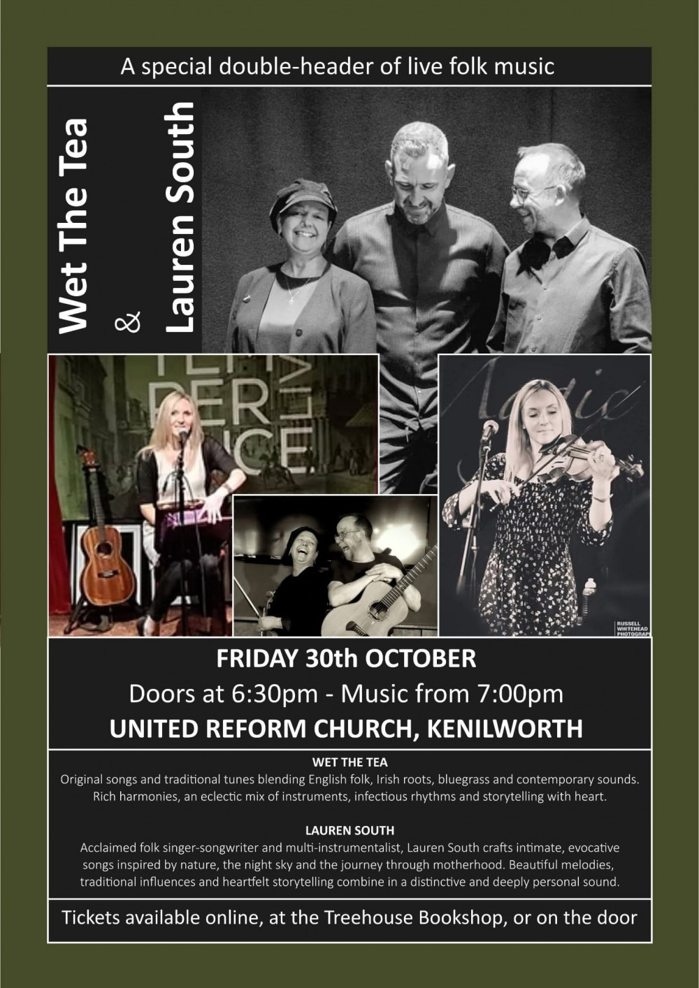 Live music: Lauren South & Wet The Tea 