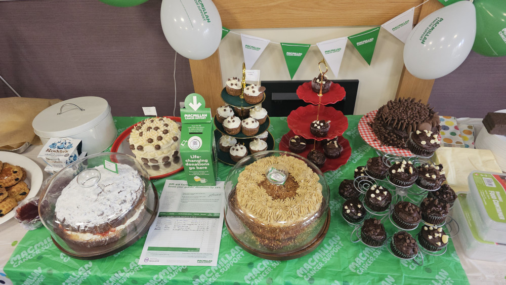Some of the delicious cakes on offer