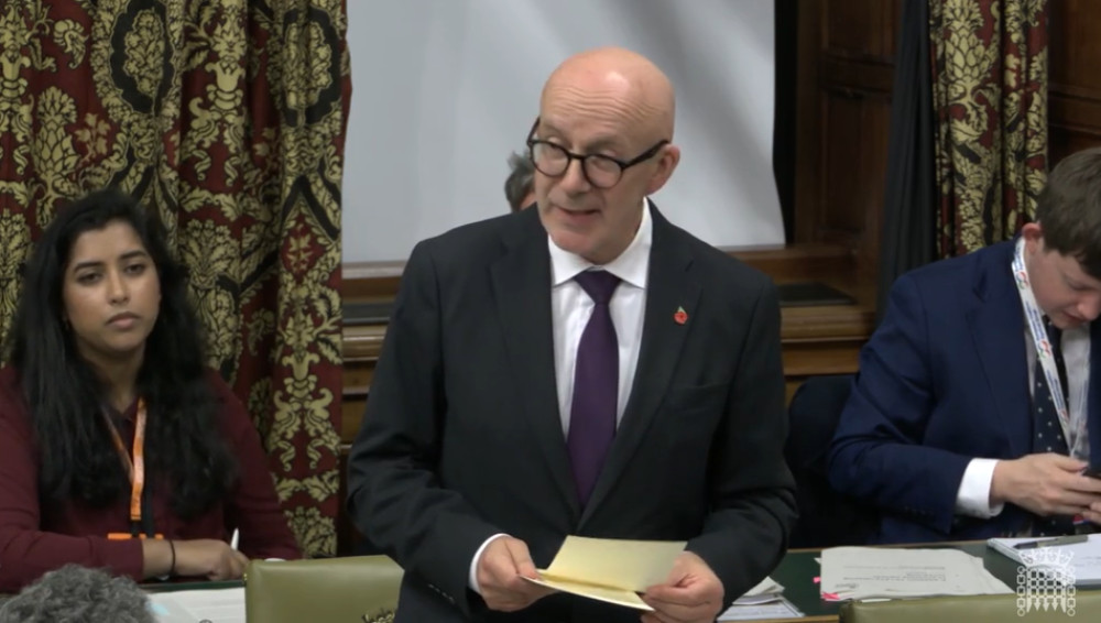 Warwick and Leamington MP Matt Western pressed Parliament for better prostate cancer screening, praising the Graham Fulford Charitable Trust's work locally (image supplied)
