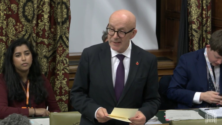 Warwick and Leamington MP Matt Western pressed Parliament for better prostate cancer screening, praising the Graham Fulford Charitable Trust's work locally (image supplied)