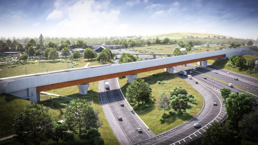 CGI shows how the M6 South viaducts will look once complete (Image supplied)