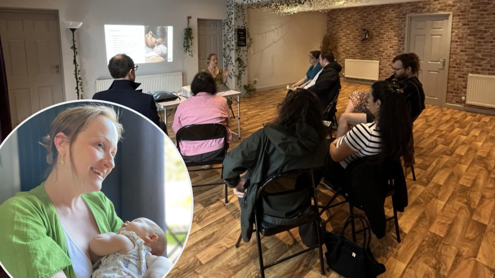 One of Eleanor's previous teaching sessions at InspireHer in Hazel Grove (Images - Birth Baby & You)
