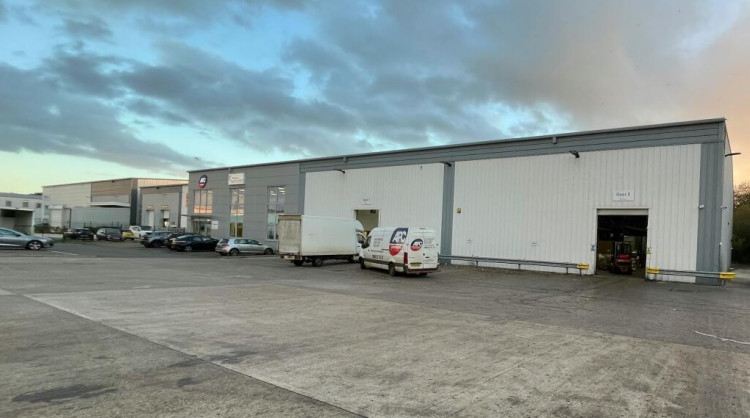 The warehouse at Tournament Fields is on the market (image via RightMove)