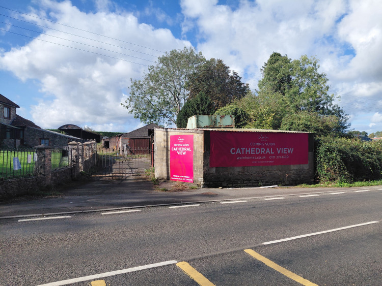 Proposed access to the Cathedral View Site on the A371 Portway in Wells  Photo: Daniel Mumby