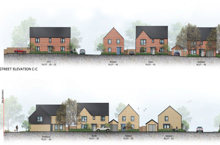 Wells Glencot Road plans submitted for 77 homes