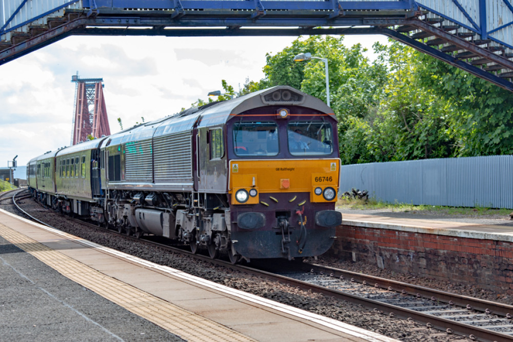 The excursion will be hauled by two Class 66 Diesels (image via Wikimedia Commons)