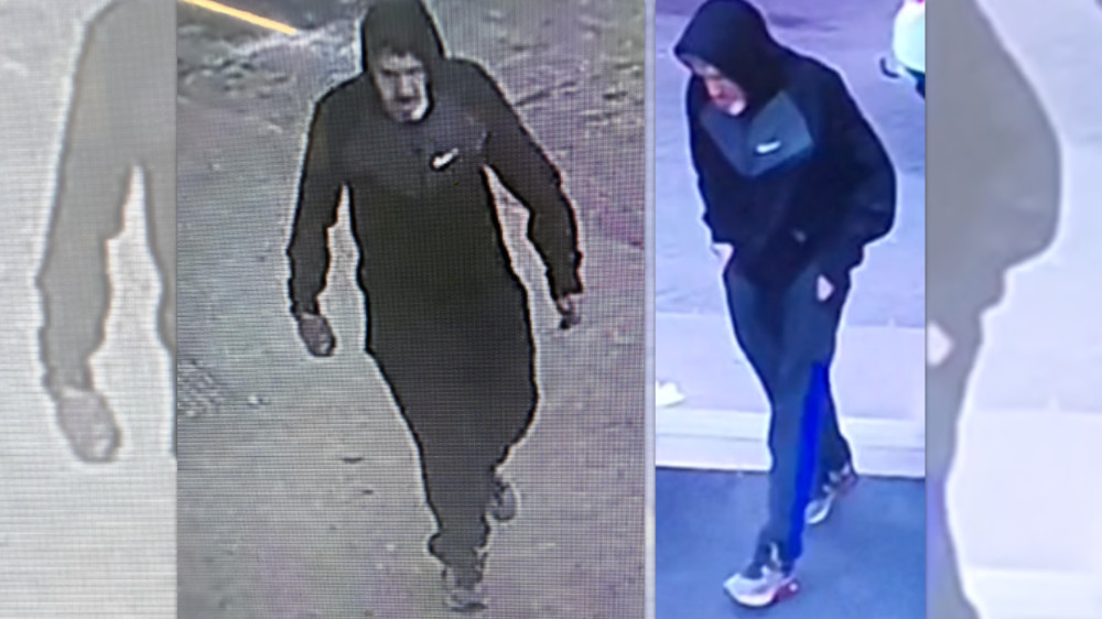 Police would like to speak to the man in the pictures, as they believe he could assist in their investigation (Image - Staffordshire Police)