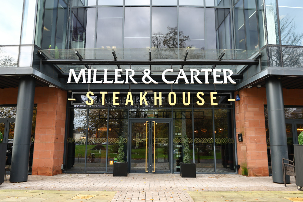 The Grosvenor Road restaurant first opened in 2016 (Image: Miller & Carter Chester)