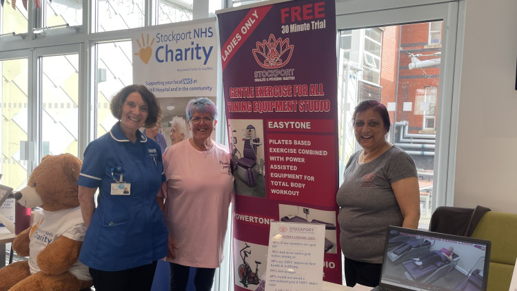 Stockport Health & Fitness Centre promoting gentle exercise and women's wellbeing during its visit to Stepping Hill Hospital on 22 October 2026 (Image - Nub News)