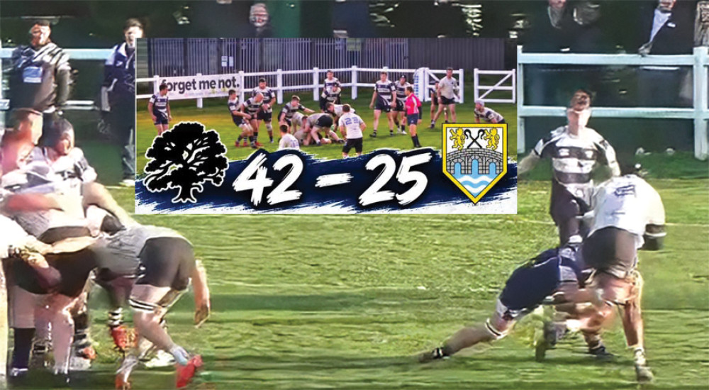 Thurrock no 8 George Morgan picked the ball from the back of the scrum and forced his way over for the game's opening try. 