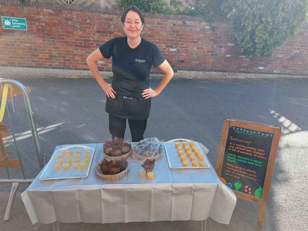 Wendy Pulizzi, nursery meals and nutrition co-ordinator, providing health drinks and snacks for Townhouse's team players Wendy Pulizzi, nursery meals and nutrition co-ordinator, providing health drinks and snacks for Townhouse's team players
