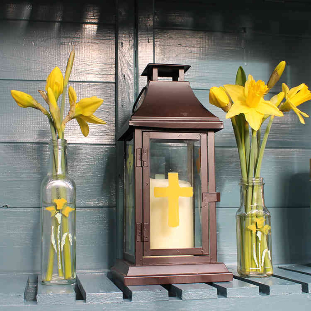 Upcycled glass jar vases