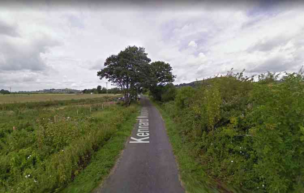 The caravan blew over in Kennard Moor Drove (Photo: Google Street View)