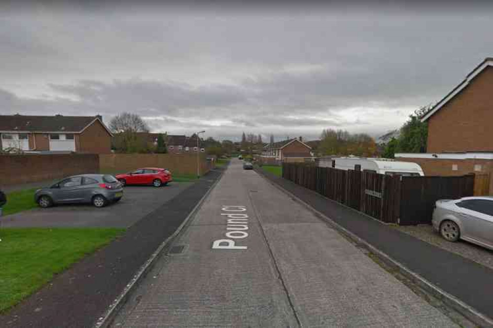 The incident happened in Pound Close, Glastonbury (Photo: Google Street View)