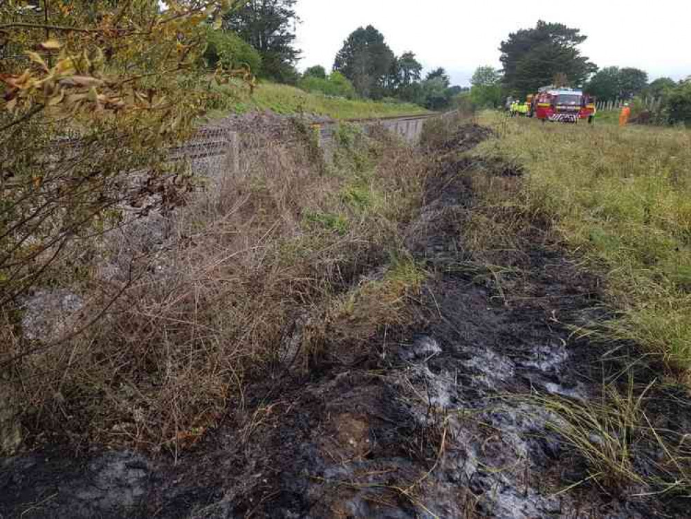 These kind of wild fires can easily get out of control say the fire service