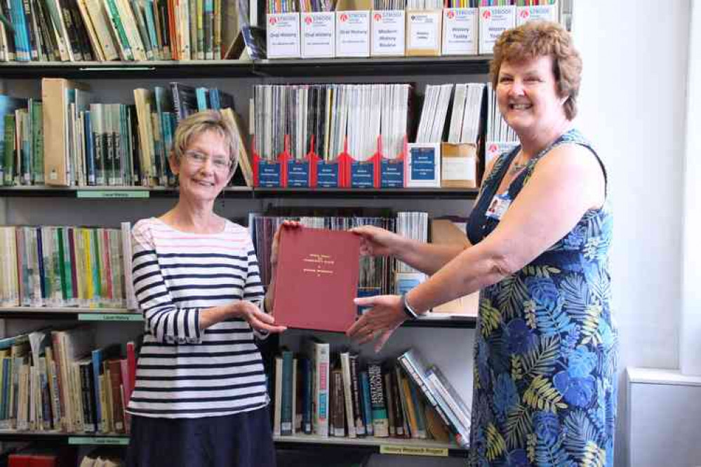 Maggie Burridge with senior Higher Education administrator Wendy Cavill