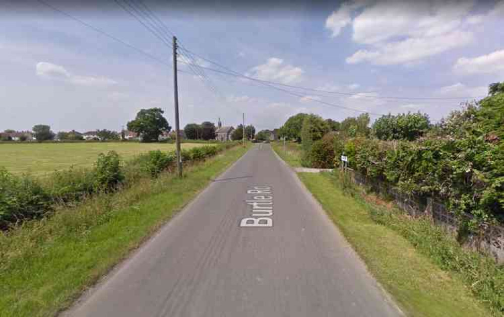 The horse got stuck in a rhyne on Burtle Road (Photo: Google Street View)