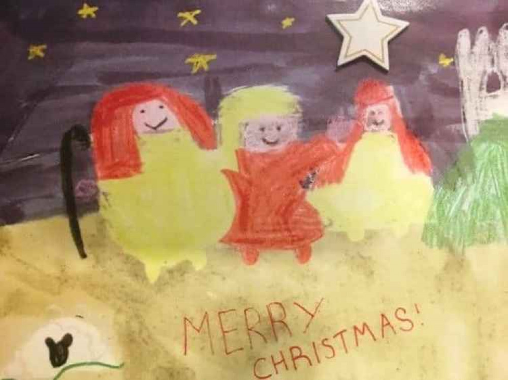 Luke's winning Christmas card design Luke's winning Christmas card design