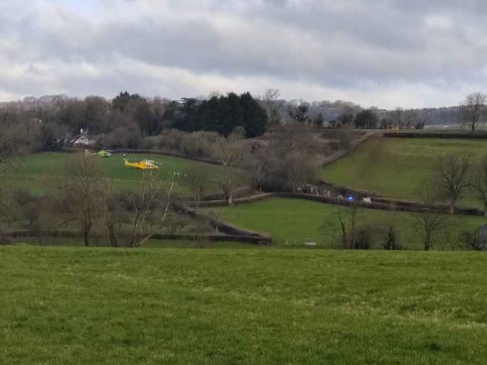 Emergency services at the incident on Constitution Hill this morning