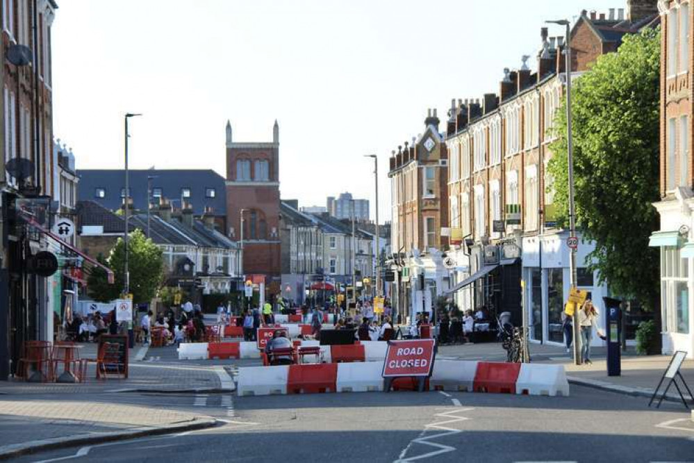 Northcote Road welcome pedestrians over the summer months (Credit: Issy Millett)