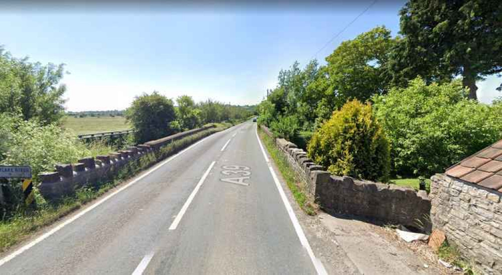 The crash has happened on the A39 in the Hartlake area (Photo: Google Street View)