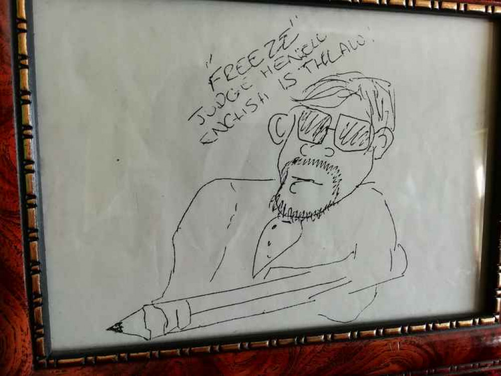 A drawing made by one of Jeremy's pupils in the 1990s