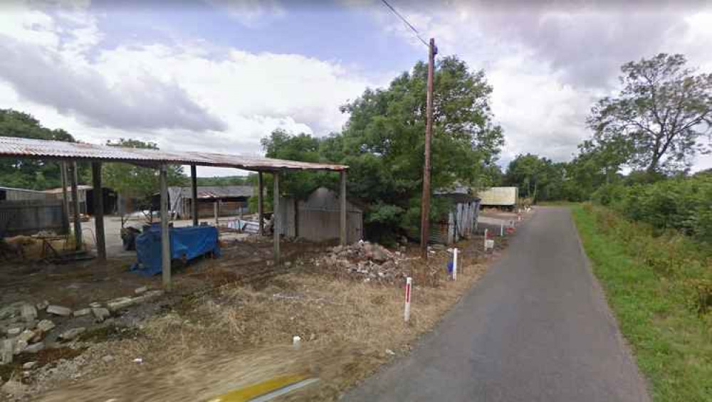 Looking towards the barn in Catsham that could be converted into a home (Photo: Google Street View)