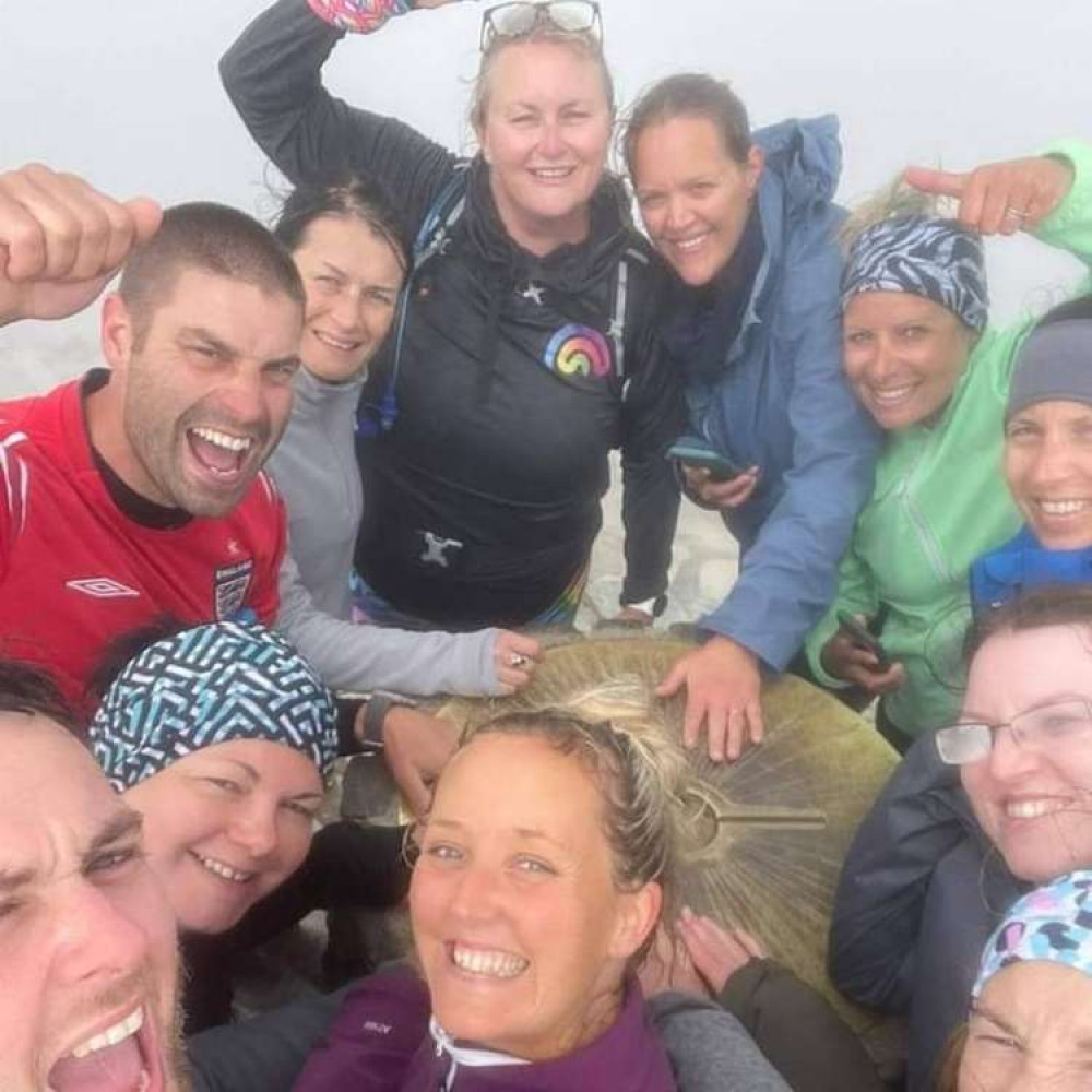 The team at the summit The team at the summit