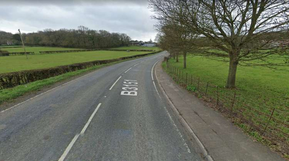 The crash happened on the B3151 on the outskirts of Street (Photo: Google Street View) The crash happened on the B3151 on the outskirts of Street (Photo: Google Street View)
