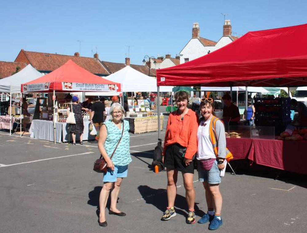 Cllr Liz Leyshon with Eat:Festivals founders Bev and Sarah Milner Simonds Cllr Liz Leyshon with Eat:Festivals founders Bev and Sarah Milner Simonds