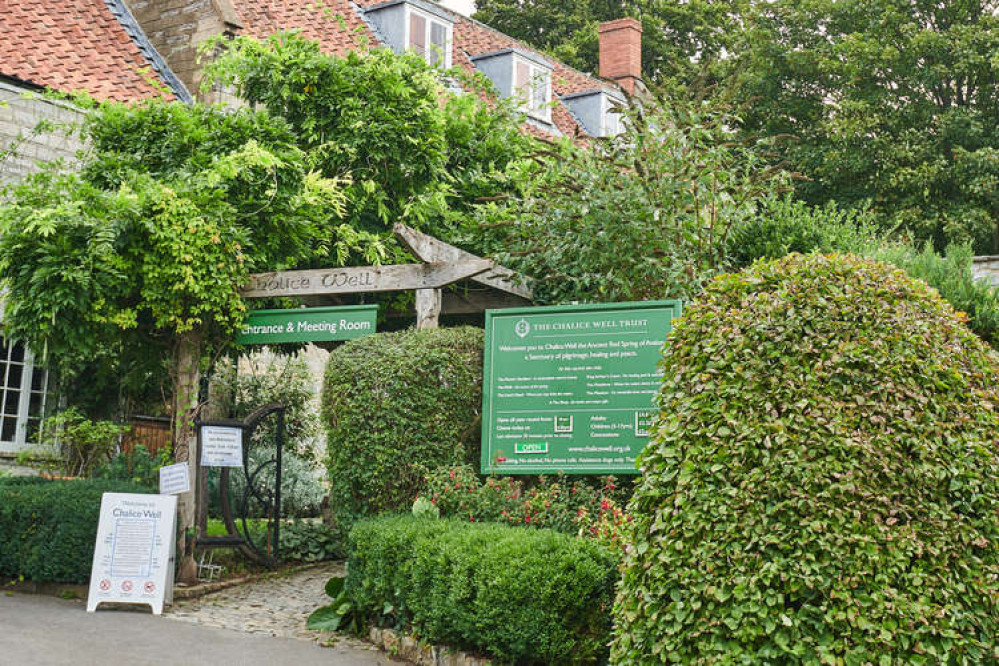 The Chalice Well is another nearby Glastonbury landmark