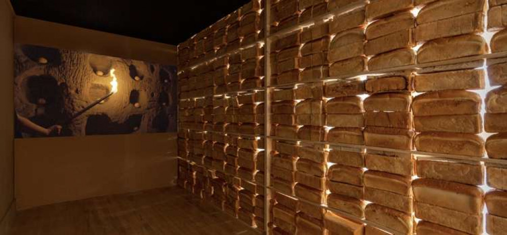 The showstopper is the bread wall (© Greta Alfaro. Courtesy Cooke Latham Gallery. Photograph by Ben Deakin)