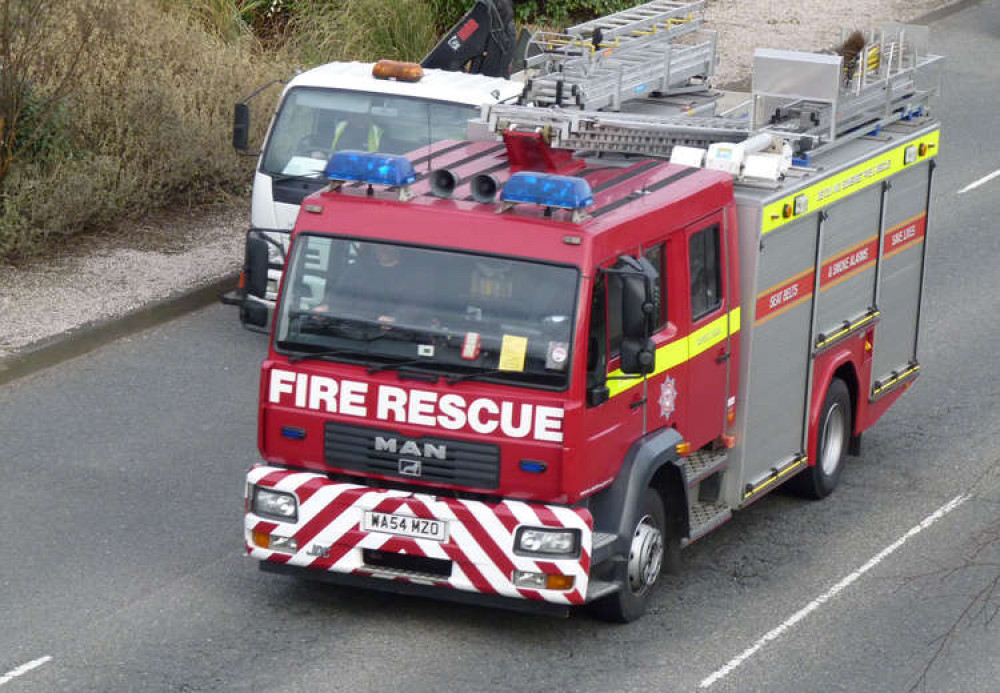 Devon and Somerset Fire and Rescue were called to the home in Glastonbury (Photo: Graham Richardson)