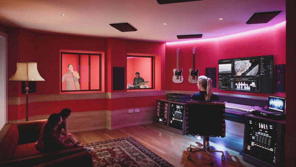 Artist Impression of Embassy Gardens: students recording in the new studios (credit: World Heart Beat)