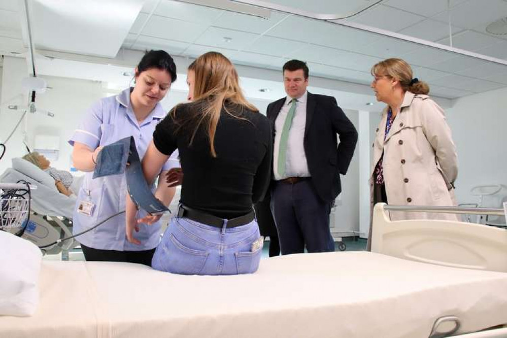 The official opening of the new hospital ward at Strode College The official opening of the new hospital ward at Strode College