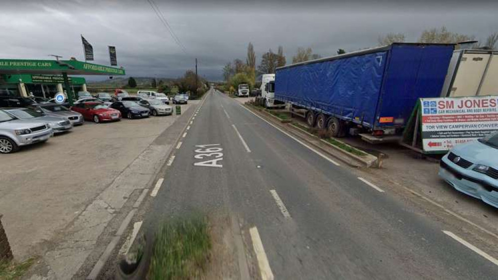 The crash happened on the A361 at Edgarley (Photo: Google Street View) The crash happened on the A361 at Edgarley (Photo: Google Street View)