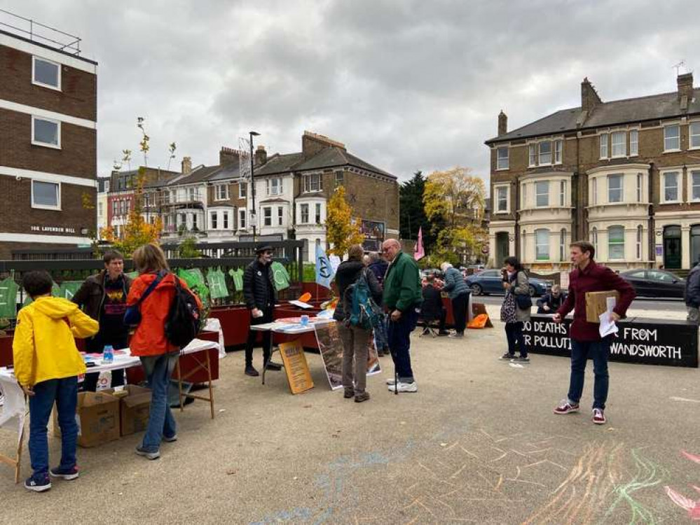 XR held their own event outside of the council's (credit: XR Wandsworth)