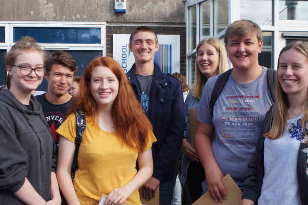 Wells Blue School GCSE results day