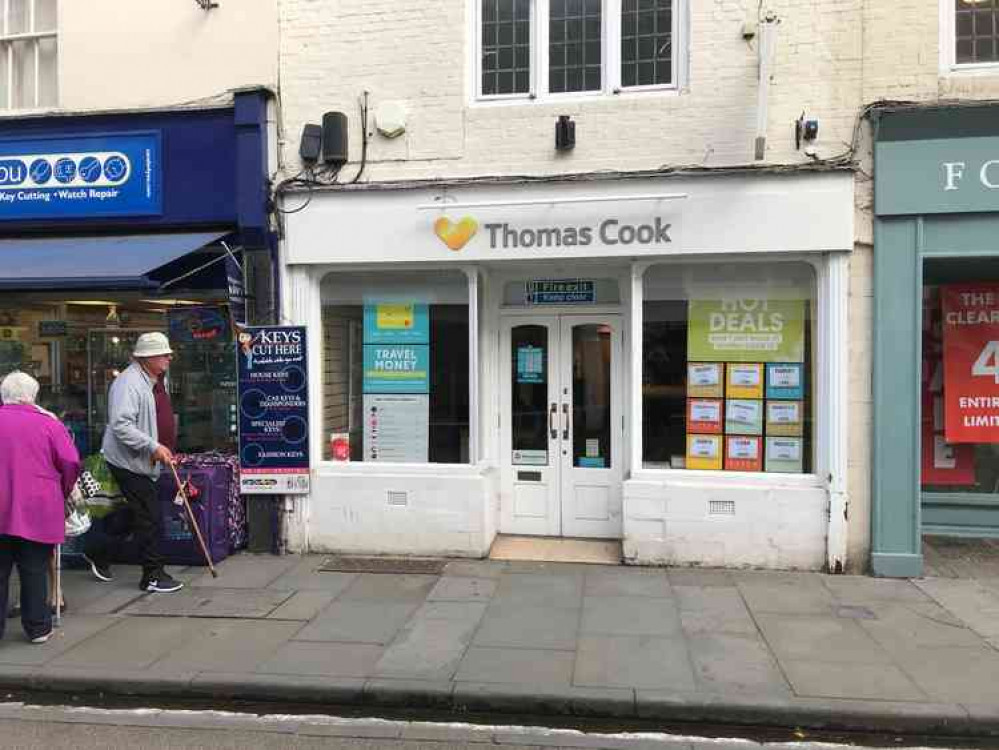 The closed Thomas Cook store in Wells