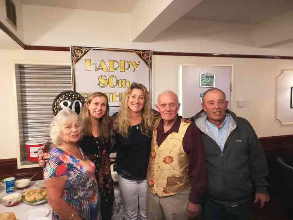 From left, Ann Williams, Claire Hak, Bridget Harvey, Peter Williams and Michael Williams