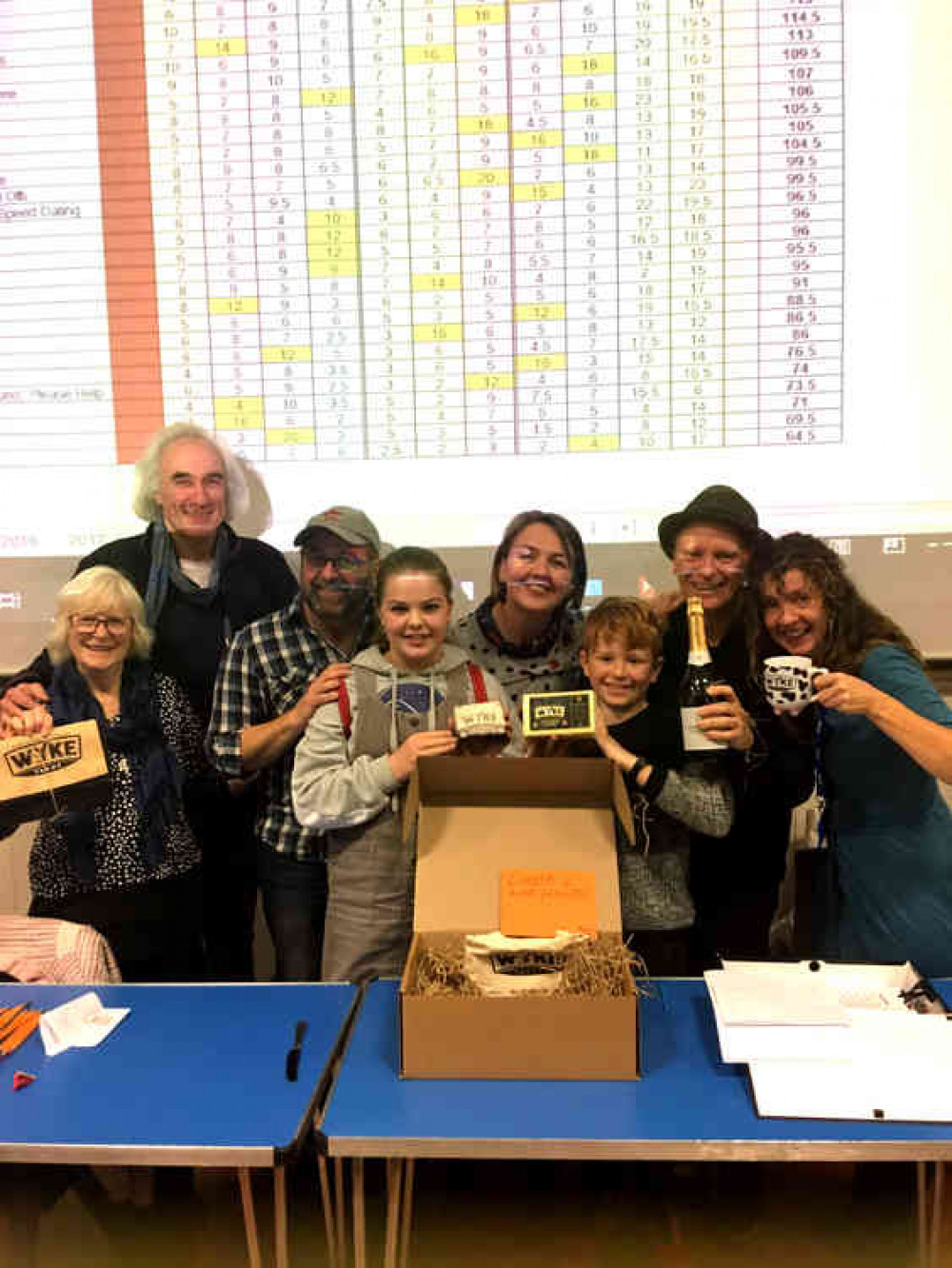 Winning team the jays with PTA co-chair Lorraine Millington (far right)