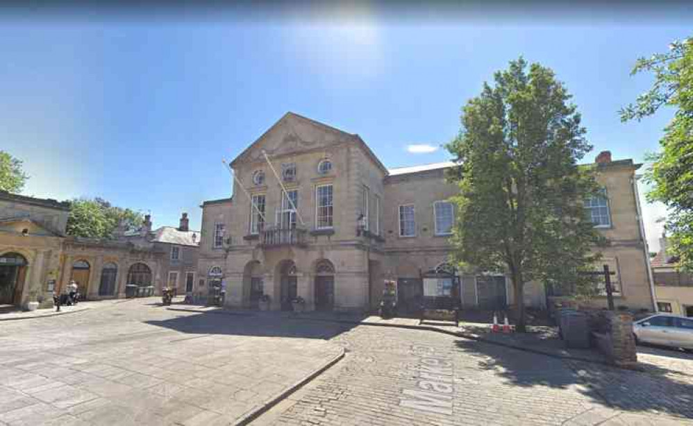 Wells Town Hall - see today's events (Photo: Google Street View)