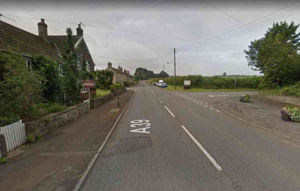 The A39 in Chewton Mendip - see today's mobile speed camera locations (Photo: Google Street View)