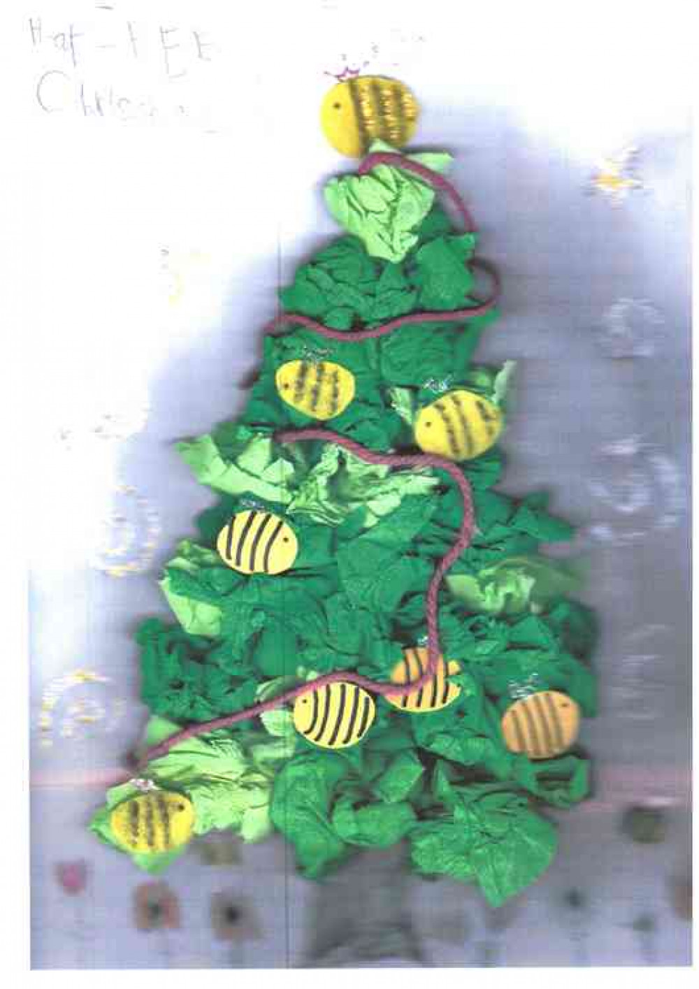 Christmas tree picture by Bea Pullen, aged four Christmas tree picture by Bea Pullen, aged four